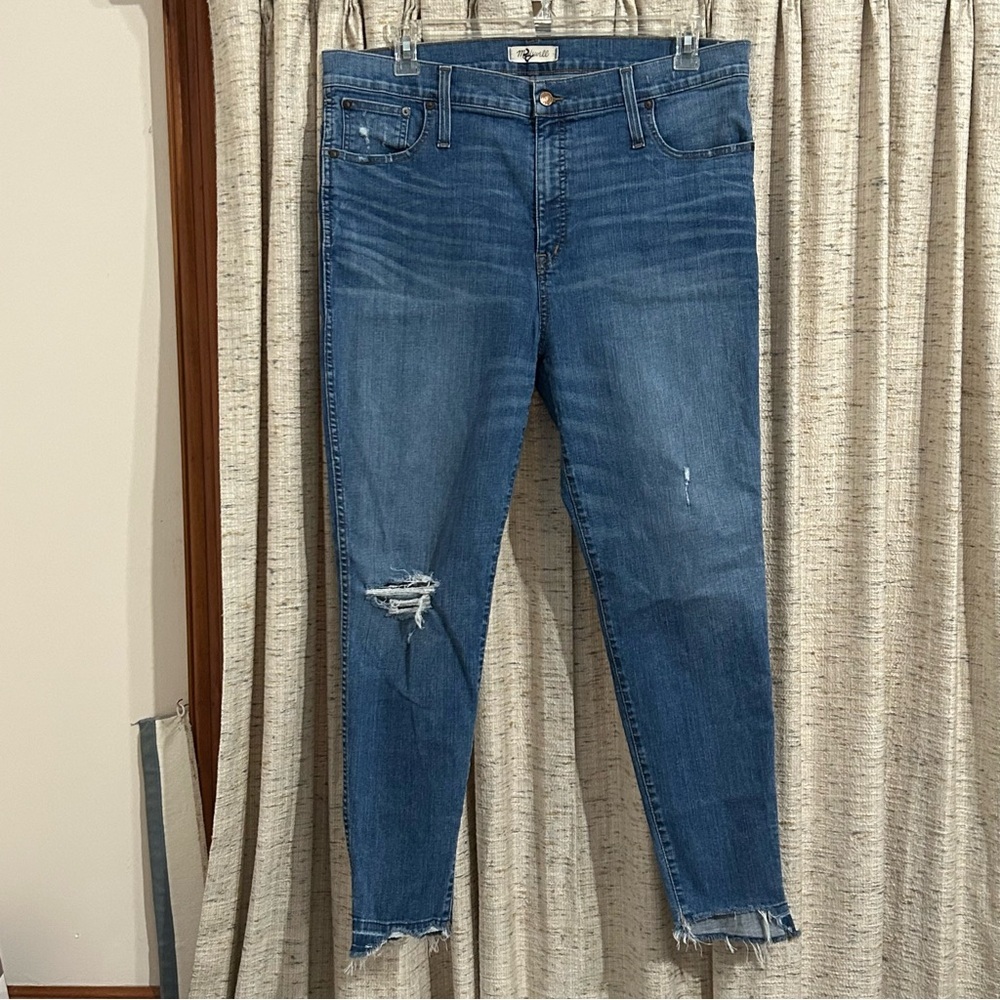 Madewell 10" High Rise Drop Step-Hem Skinny Jeans
